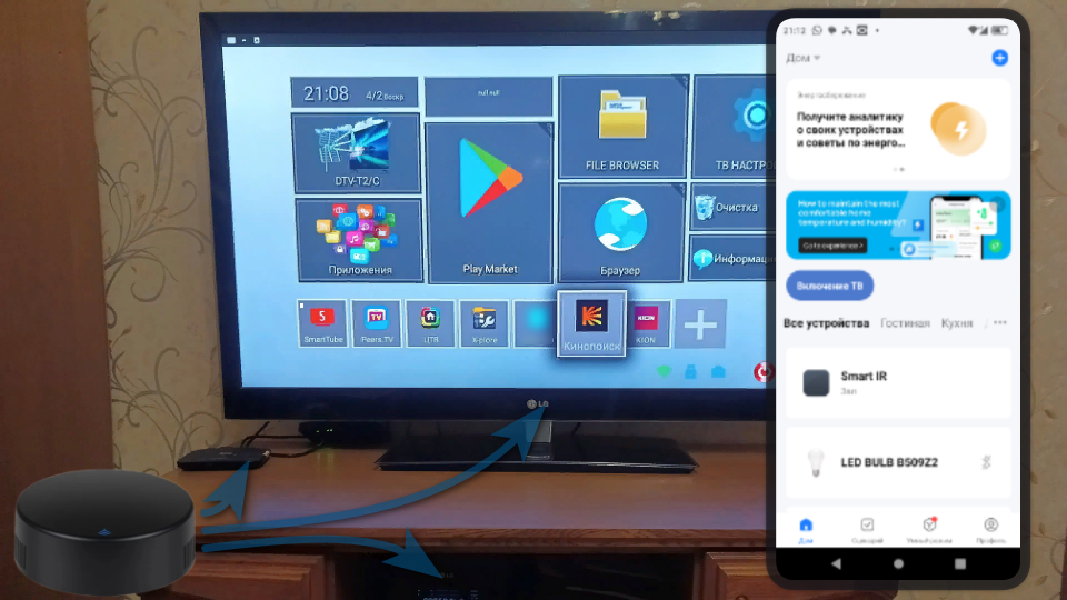 Управление телевизором с телефона. Hisense умный пульт. Смартфон с телевизором. Как управлять приставкой смартфоном. Как управлять приставкой смартфоном.