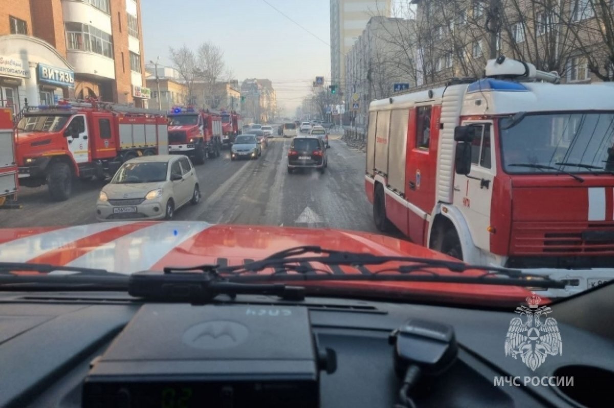    Выезд спасателей в общежитие