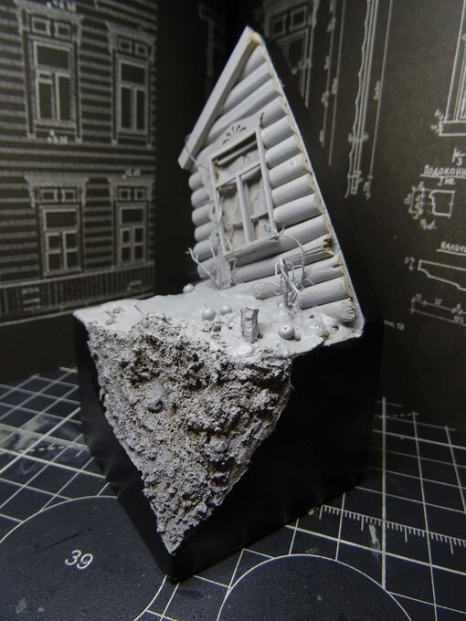 База для миниатюры 1/35 "Проклятый старый дом" 2