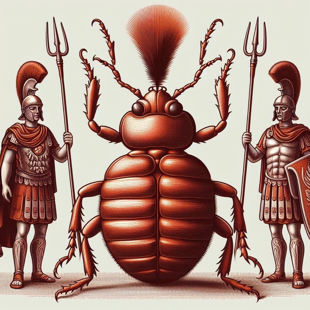 Так римское вторжение клопов изобразила нейросеть DALL-E 3.