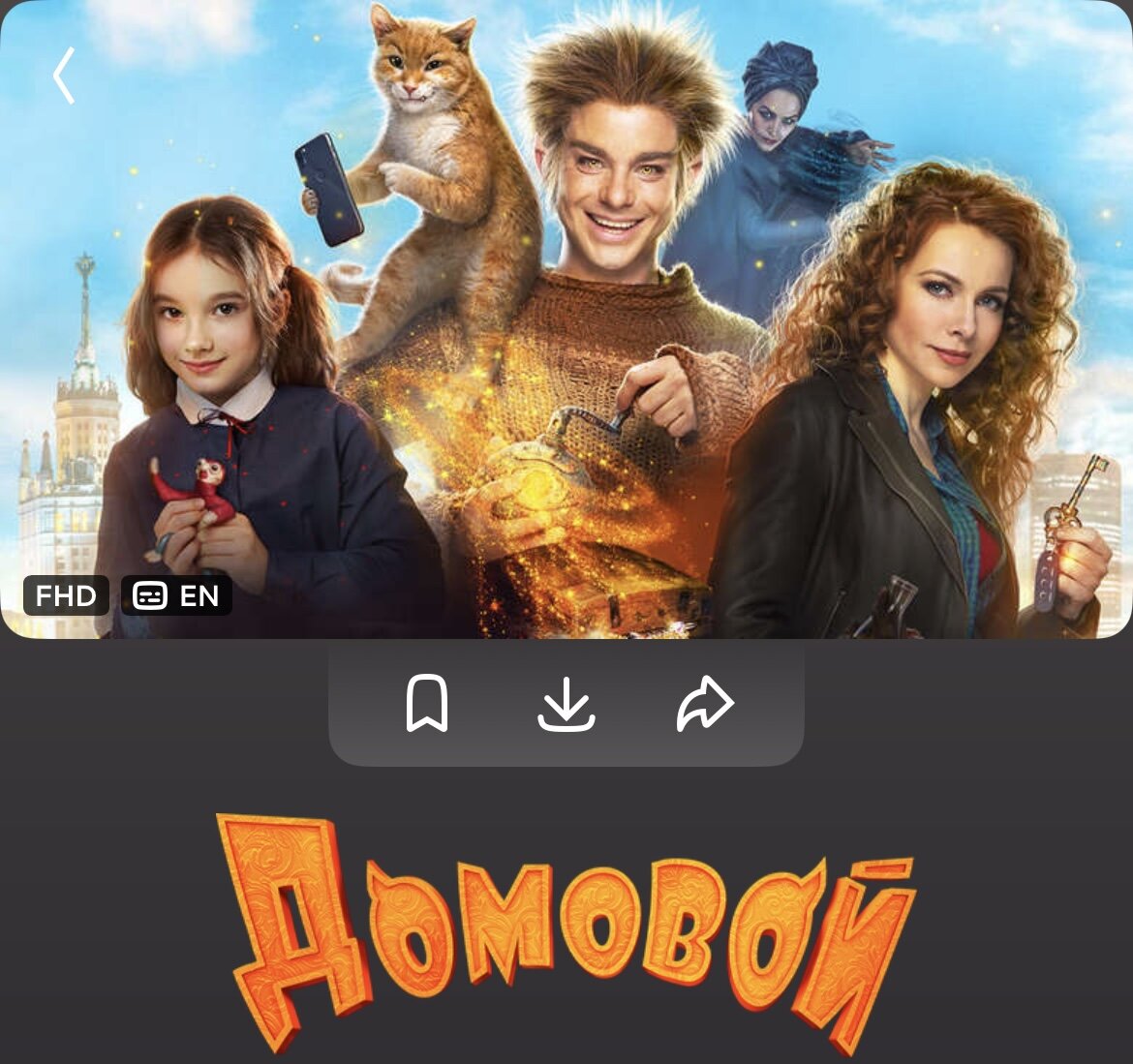 Домовой. По картинке уже понятно, что это легкий и незамысловатый сюжет. Если вы обещали детям провести время, это оно