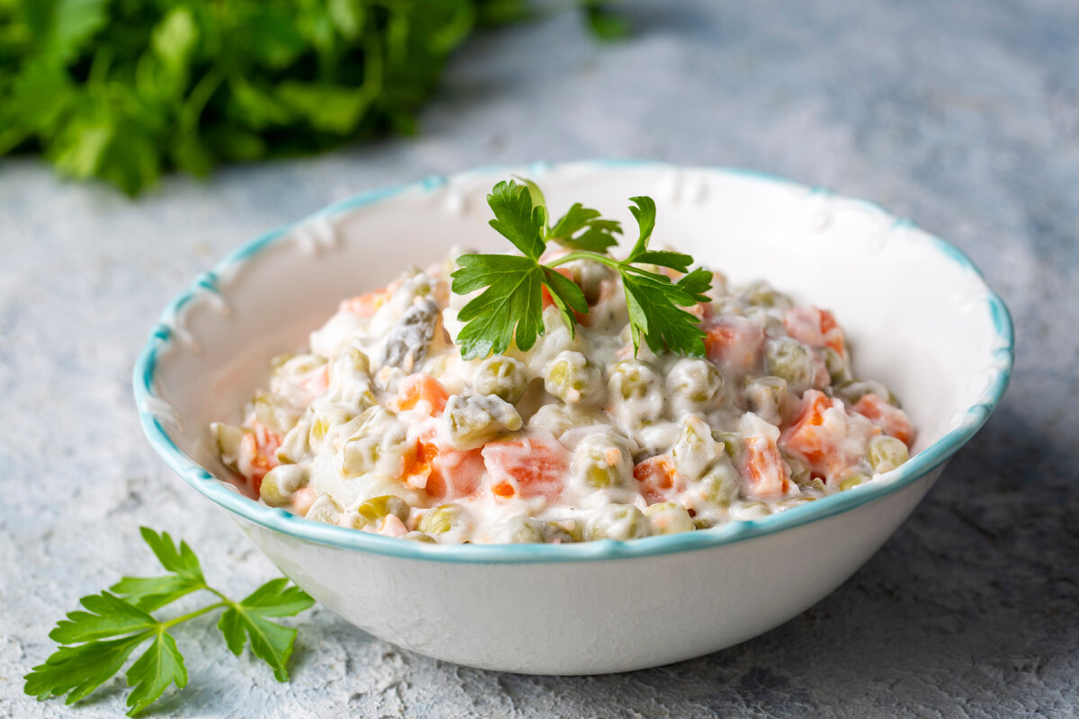 Салат Оливье: Классический Рецепт и Тонкие Нюансы | Вкус еды | Дзен