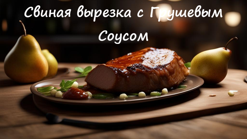 Откройте для себя неповторимый вкус нашего блюда - свинина с грушевым соусом! Этот изысканный и ароматный дуэт подарит вам истинное наслаждение и станет украшением любого стола.