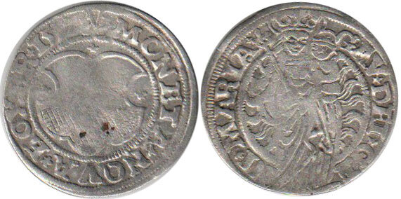 Эта была весьма популярная мелкая монета средневековья и ее везде принимали.и чеканилась с 1500 года по 1834 год. и содержала 2.75 грамма серебра 500 пробы.