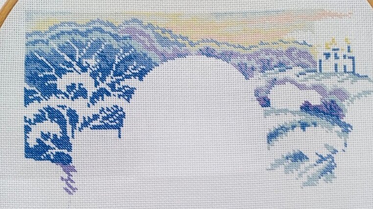 Гуляй, Масленица, М.П. Студия в процессе вышивки