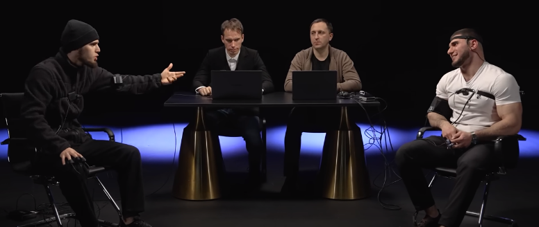 Асаб Тамаев и Ахмед Венгалби на детекторе лжи