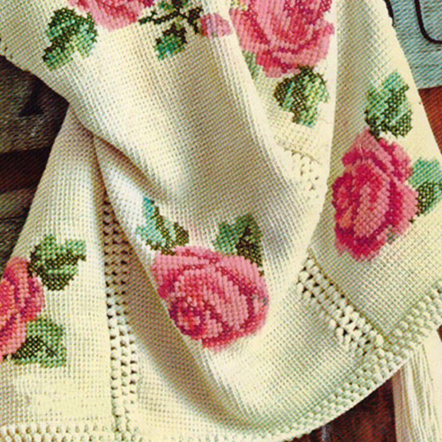   Плед крючком   
Источник: «Free vintage crochet»