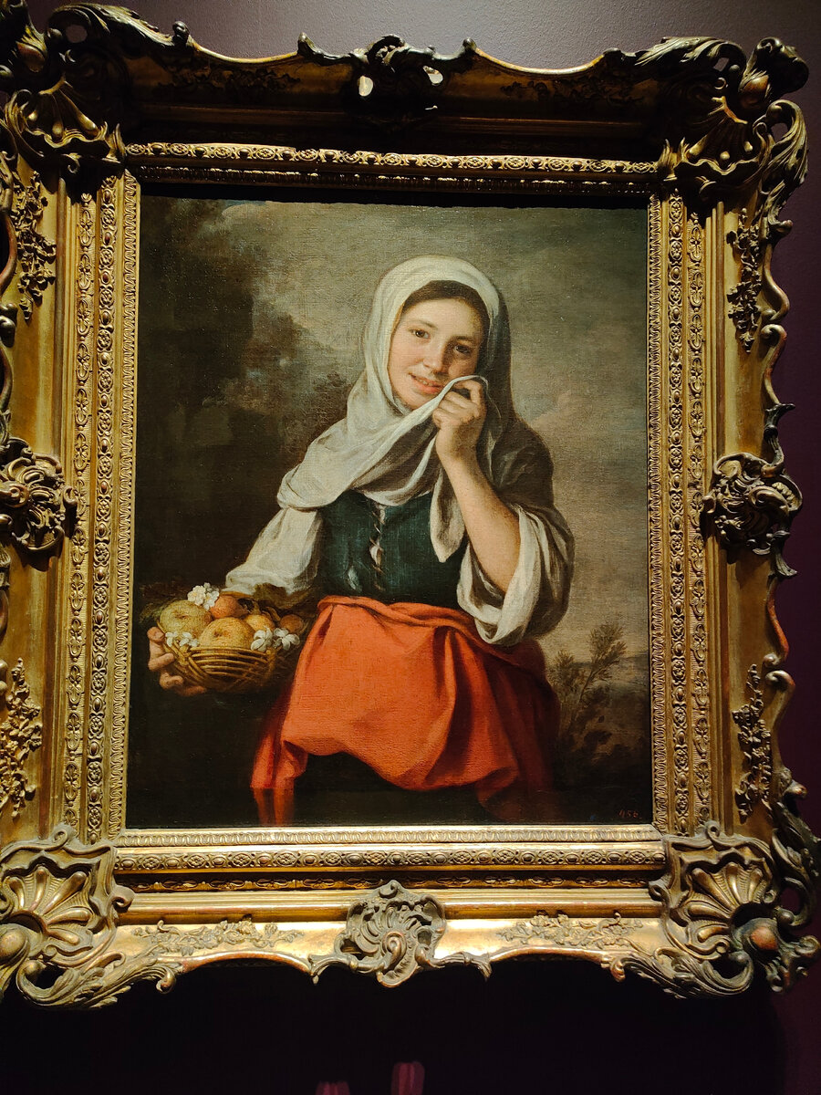 Бартоломе Эстибан Мурильо. Девочка продавщица фруктов.Фото автора.