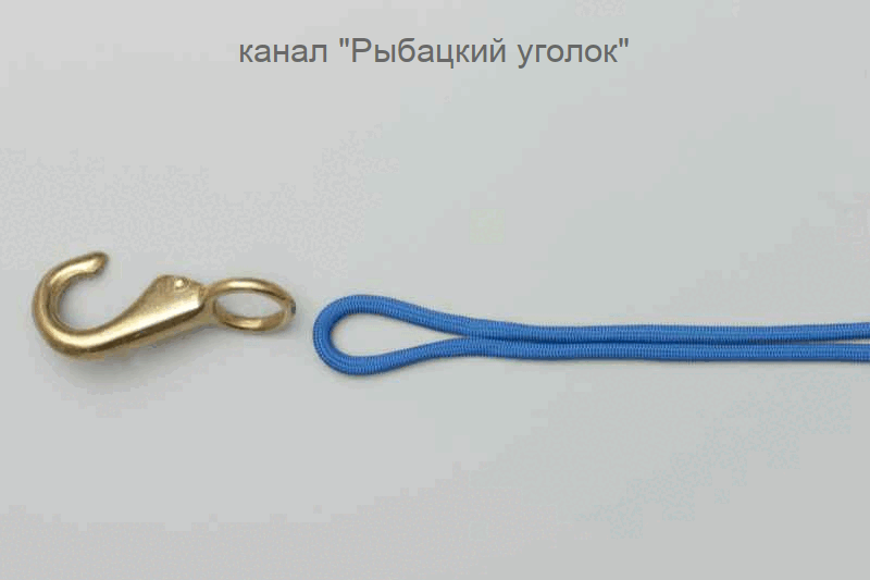 Узлы для крючков: Узел "Паломар"