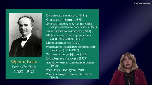 Седых О.М. - Культурная антропология. Часть 2 - 8. Американская антропологическая школа: Франц Боас