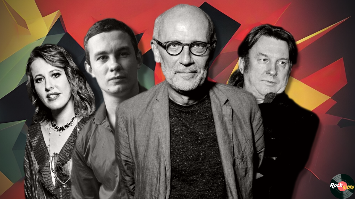 На фотографии: Ксения Собчак, Никита Кологривый, Александр Гордон и Юрий Лоза