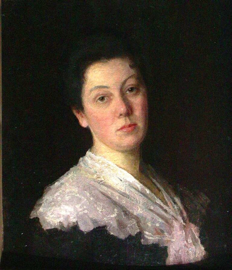 Портрет Александры Эмильевны Визель, начало 
Художник Эмиль ВИЗЕЛЬ