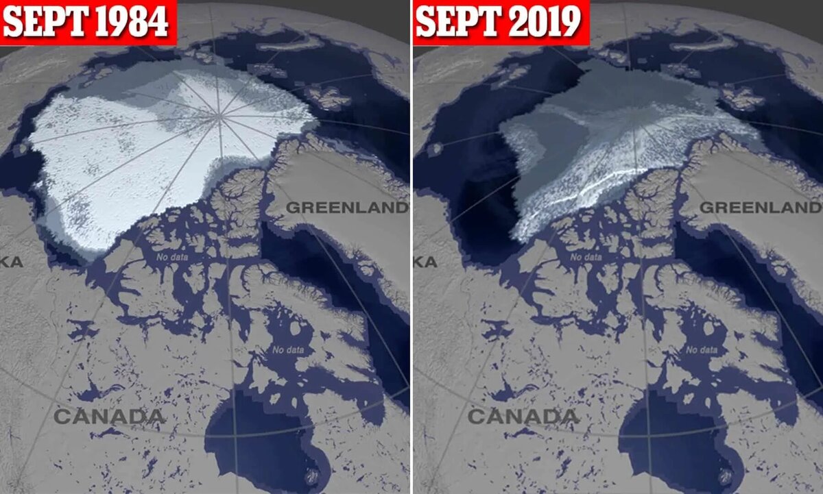 Сравнение карт по годам. Сокращение льдов Арктики. Карта таяния ледников в Арктике. Таяние льдов в Арктике по годам. Уменьшение льда в Арктике.