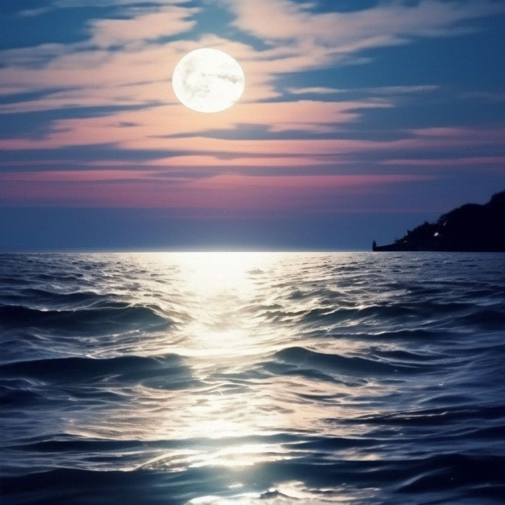 Луна и лунная дорожка