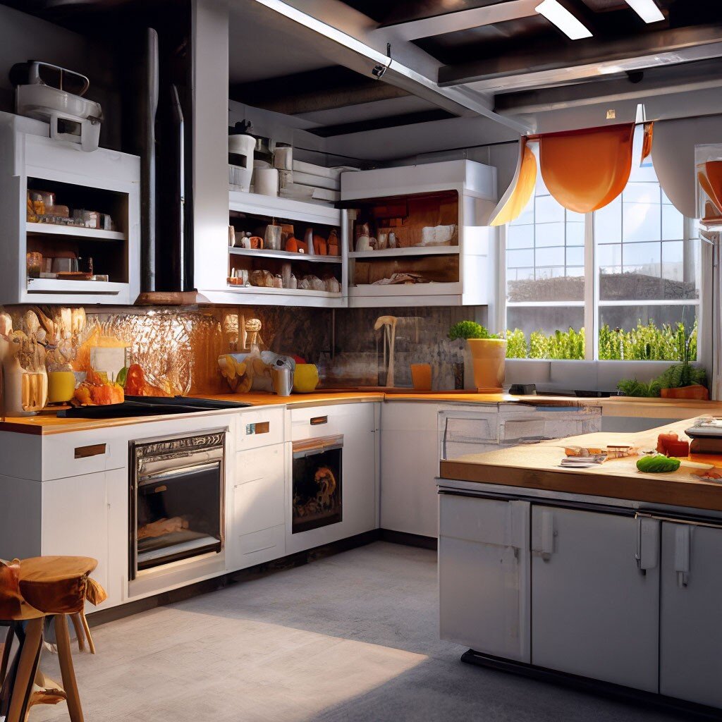 Как видит кухню нейросеть. Красивенько😉