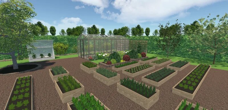 Проект сделан в программе Ландшафтный Дизайн 3D