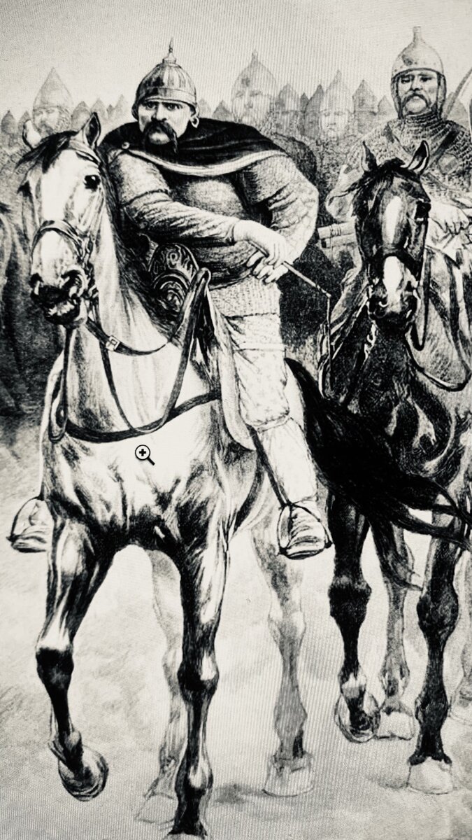 Русская конница. Рисунок 1895 года. Источник: wikimedia. org.