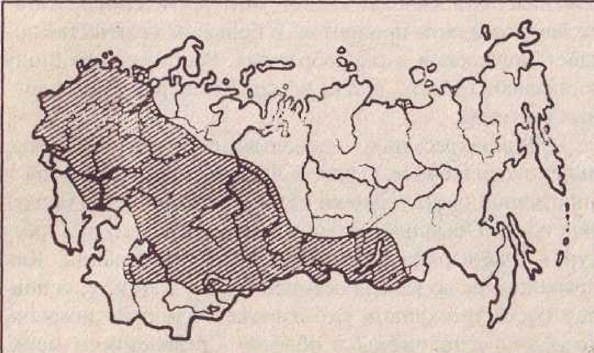 Ареал обитания.