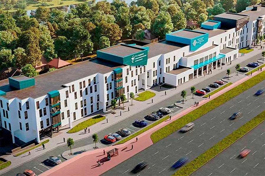   Рендер медцентра на Маяковского: Фото: "Минск-Новости"