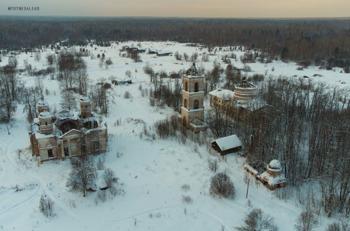 Заброшенный храмовый комплекс на Екатириненском тракте. Урочище Бушнево.  Костромская область. | Тут недалеко | Дзен