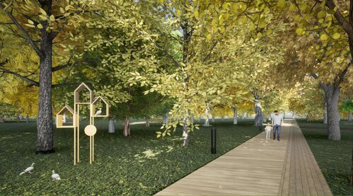 На территории появятся новые дорожки