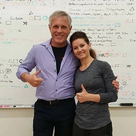 Я и Том Майерс во время диссекции в Колорадо.