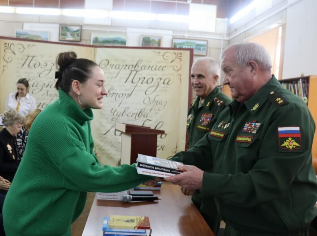    Встреча с ветеранами и молодежью в станице Динской, январь 2024 года. Фото: архив респондента