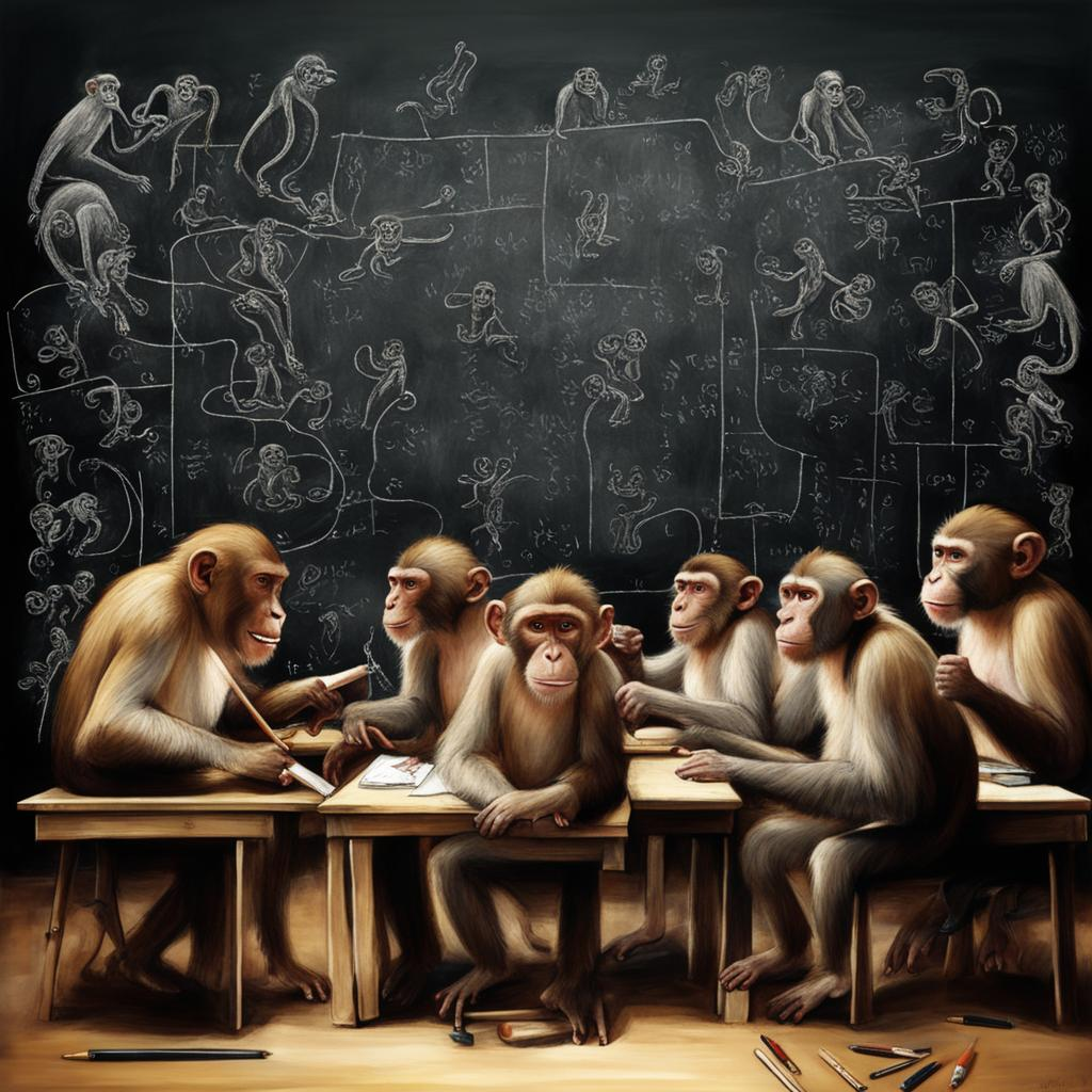 Так Kandinsky 2.2 увидел дрессированных обезьянок