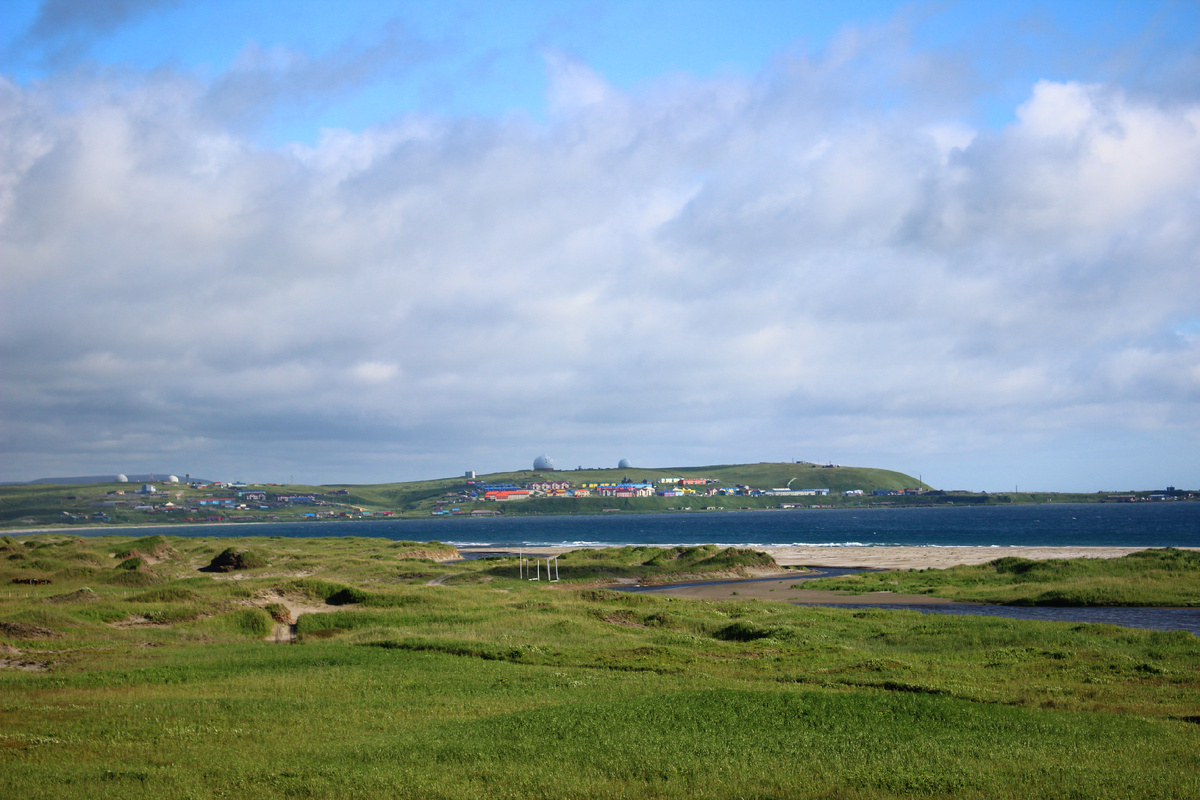 Село Никольское со стороны бухты Никольский рейд