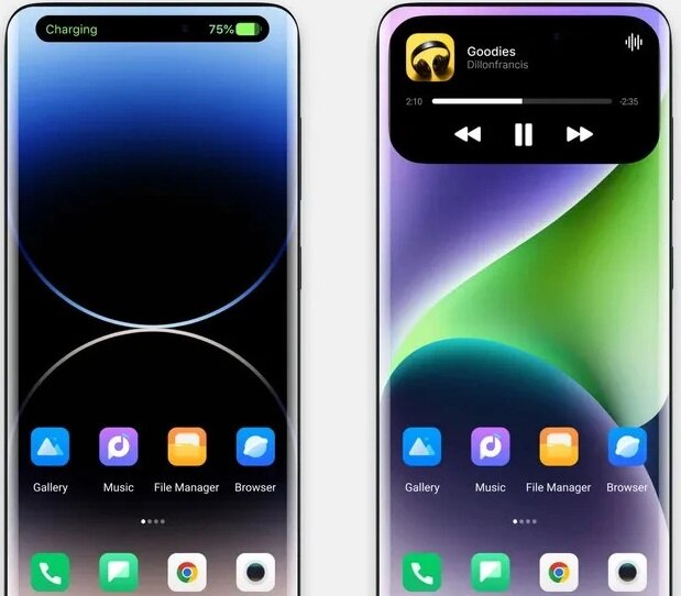 Аналог Dynamic Island в Hyper OS