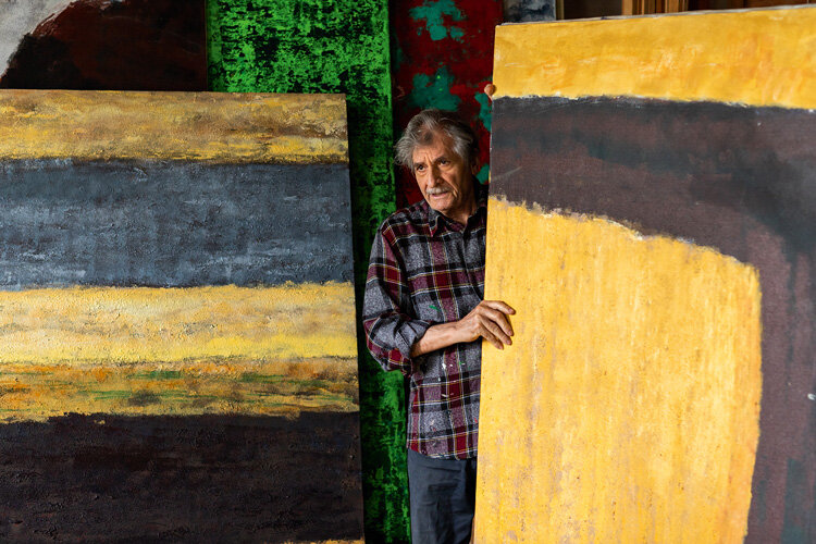 Фархад Халилов в студии. Нардаран. 2023