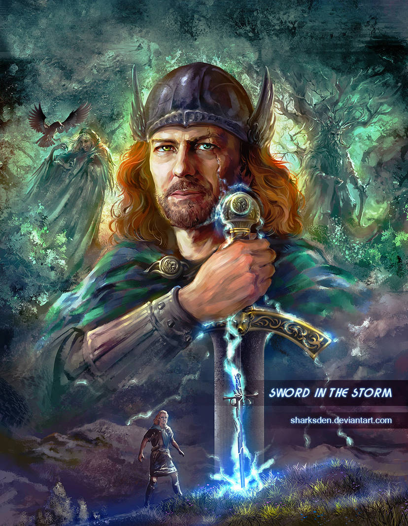 Коннавар и Меч Демона (арт SharksDen по книге "Яростный клинок", DeviantArt).