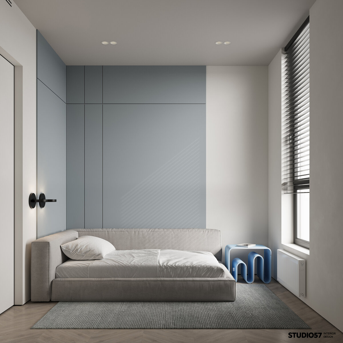 Комната для старшего брата в оттенках синего 