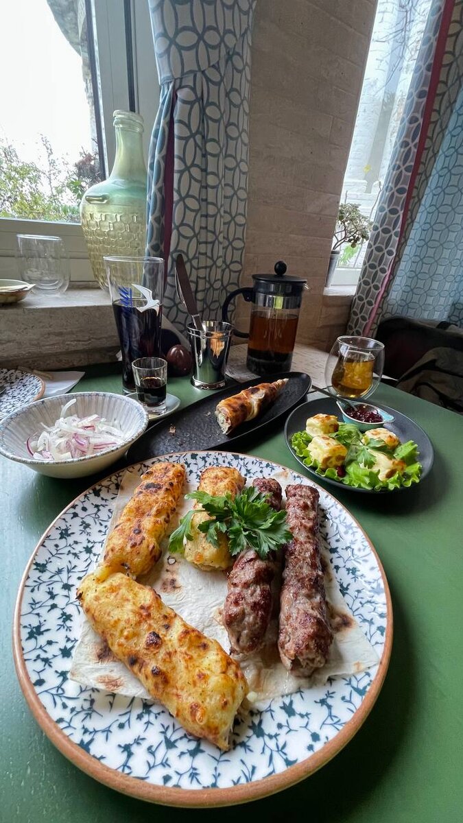 Люля из баранины и картофеля. 