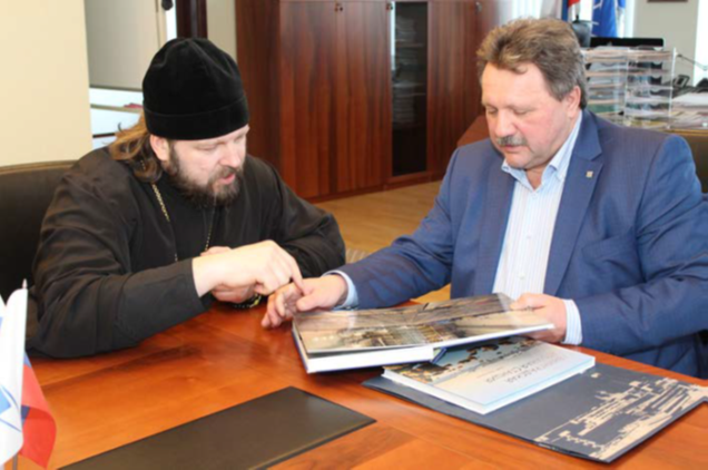 Епископ Гатчинский и Лужский Митрофан на ЛАЭС, апрель 2016 г.