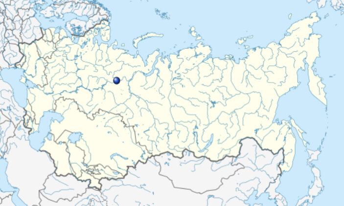 Место на карте СССР где погибла группа.