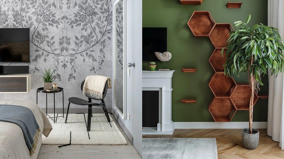 Проекты дизайнеров Анны Самариной (слева) и Виолетты Голубевой (справа)