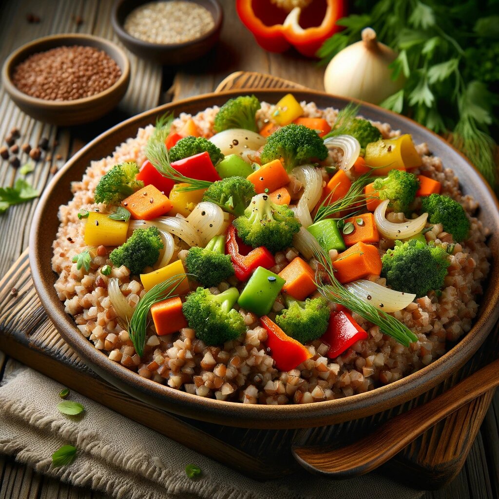 Гречневая каша с овощами — рецепт с фото пошагово