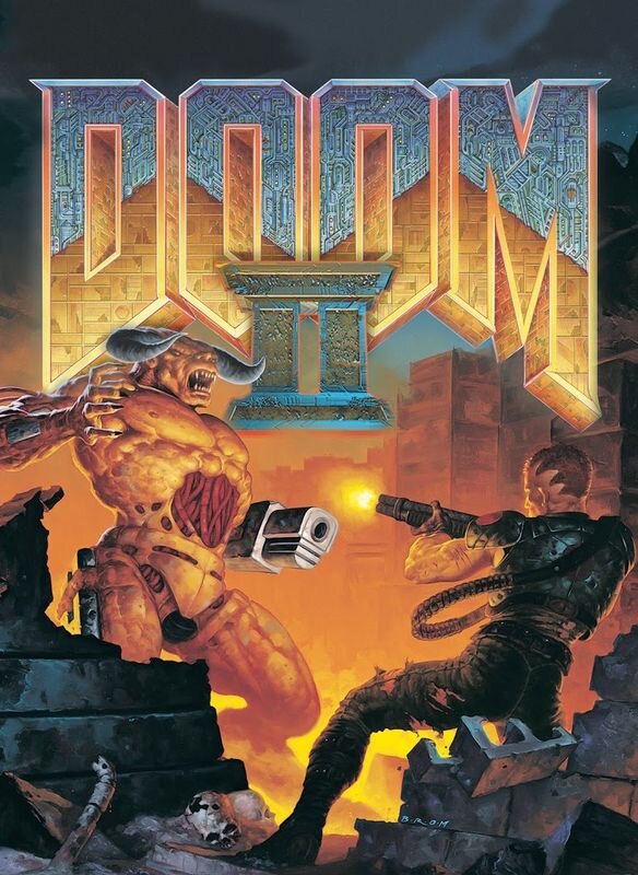 Обложка игры Doom II: Ад на Земле.