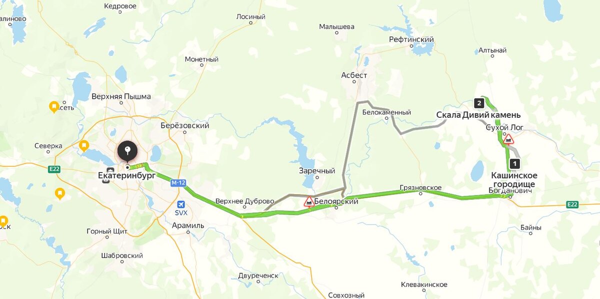 схема маршрута