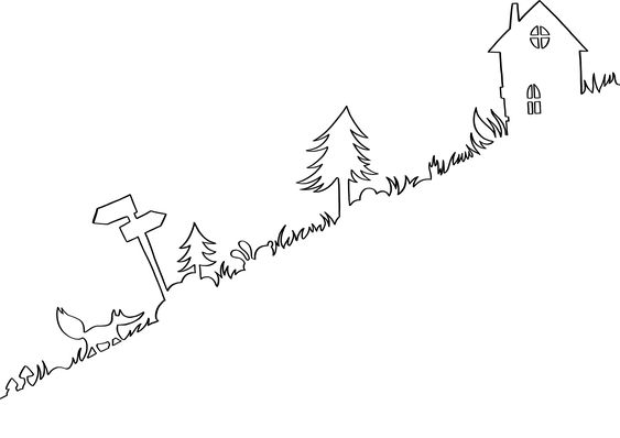 Например, сюжет про Лиса, который крадётся за зайцем