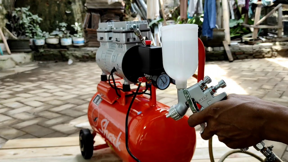 Компрессор и краскопульт