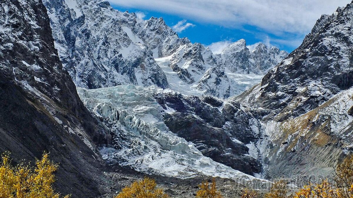 кавказ цейское ущелье. адай-хох гора. цей 4. цейское ущелье северная осетия. сказский ледник цей.