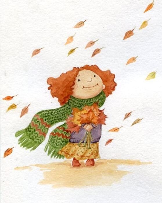 Художник Людмила Орлова. Золотой листопад.