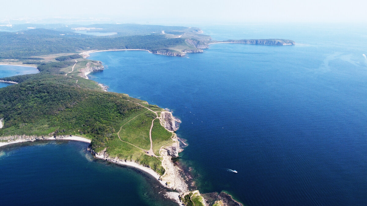 Мыс Тобизина с высоты птичьего полета