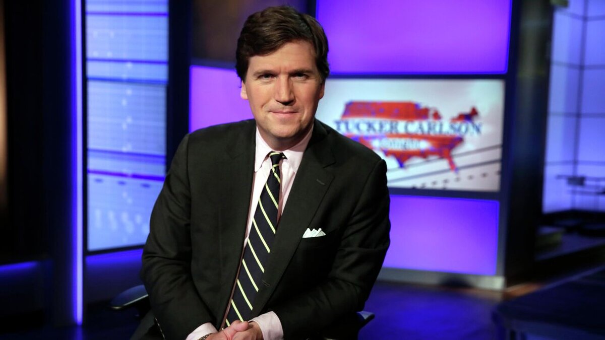 
© AP Photo / Richard Drew
Ведущий телеканала Fox News Такер Карлсон. Архивное фото