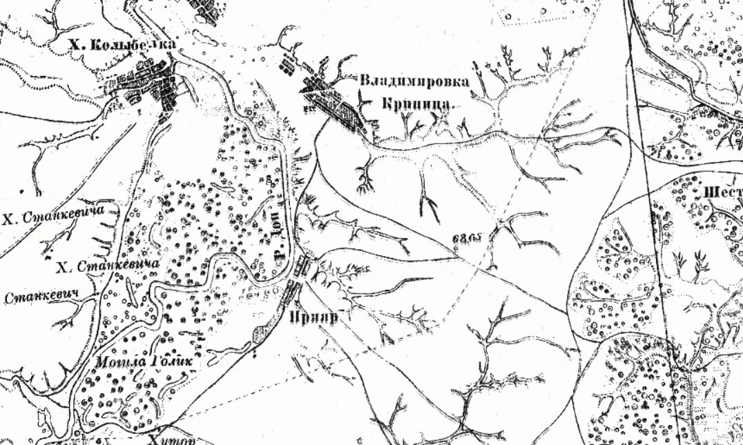 Карта Шуберта середины XIX века.