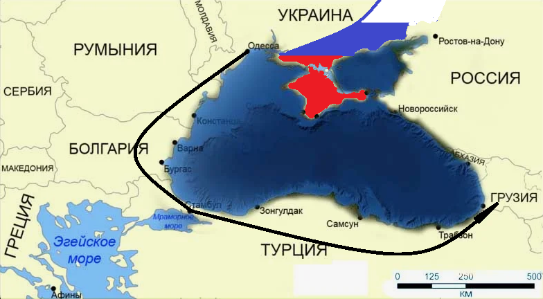 Как-то через эти страны добирались контейнеры. 