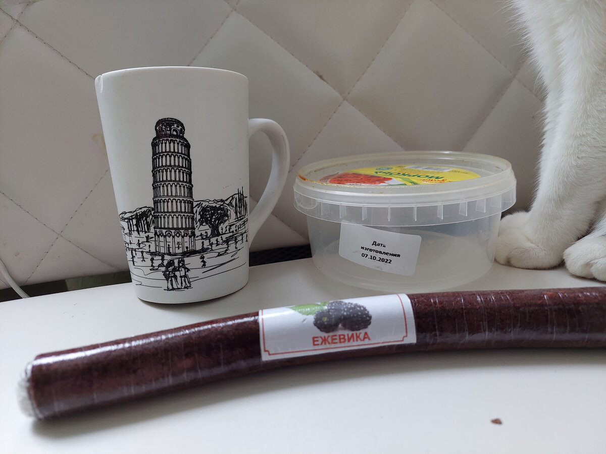 Ну куда же без кошки? Она тоже решила поучаствовать