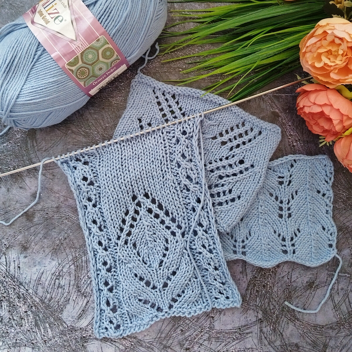 Образцы, образцы, образцы, разные узоры, разные спицы.